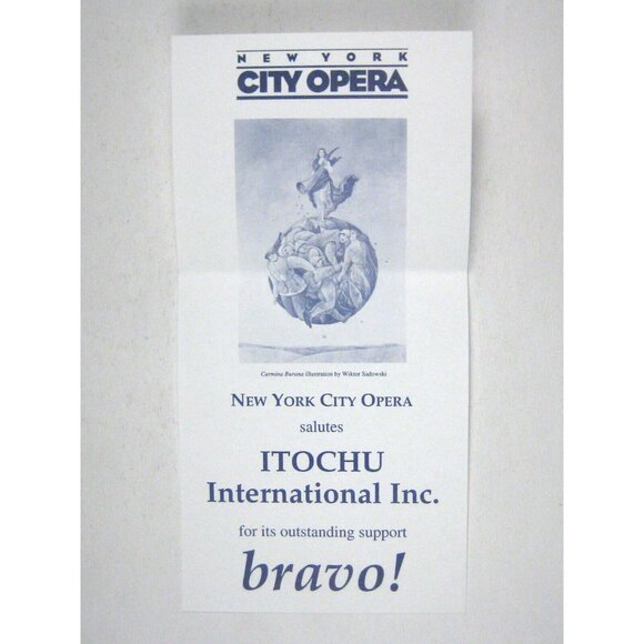 New City Opera Stagebill 1997 Seven Deadly Sins Laura Flanigan Ellen Lauren - Picture 8 of 9